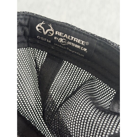 Realtree Leather Patch Hat Cap Snapback Trucker (●) - Picture 4 of 5